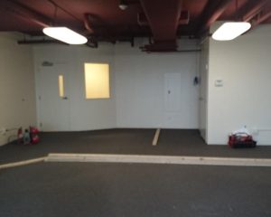 chocolate shop build out before